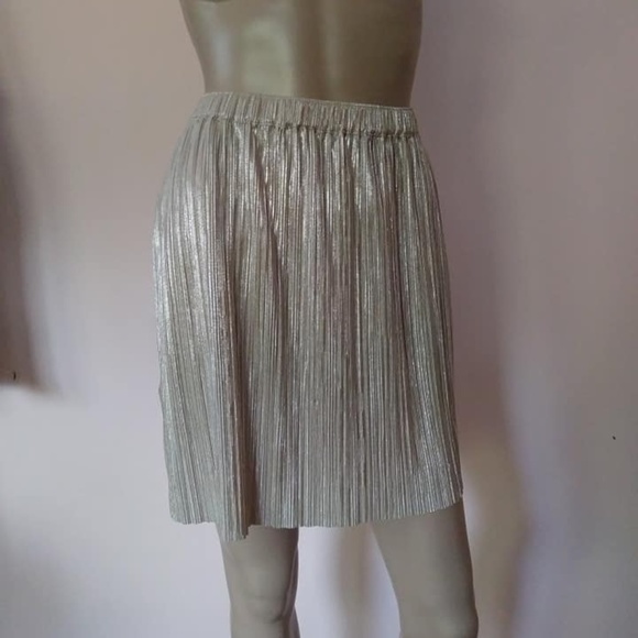 BCBGeneration Dresses & Skirts - NWT BCBGeneration Gold Pleated Skirt Size Large